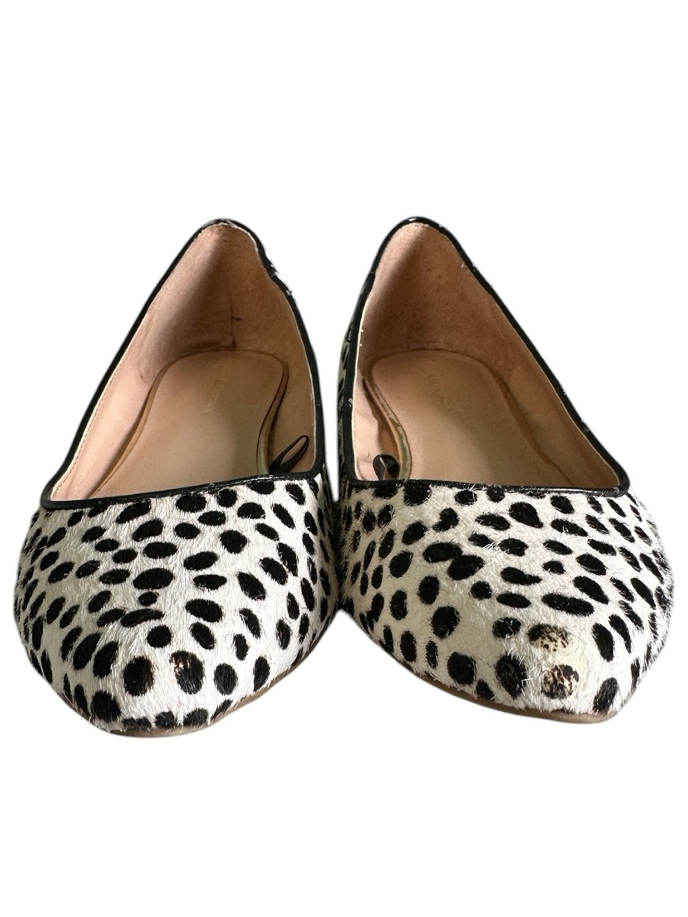 Banana Republic Spotted Calf Hair Pointed-Toe Ballet Flats size 7 - Picture 2 of 9